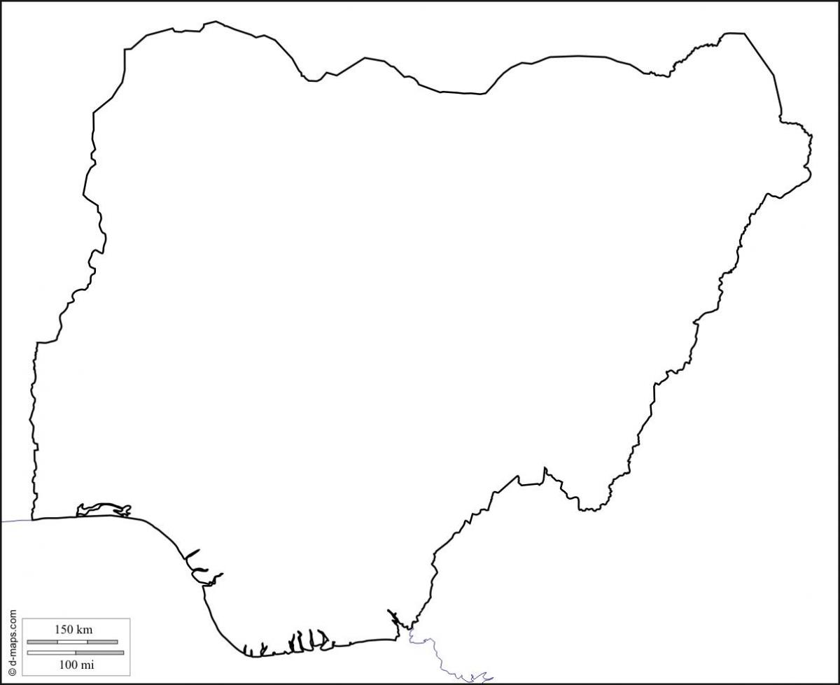 Mapa de nigeria esquema