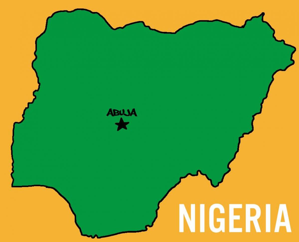 Mapa de la capital de nigeria 