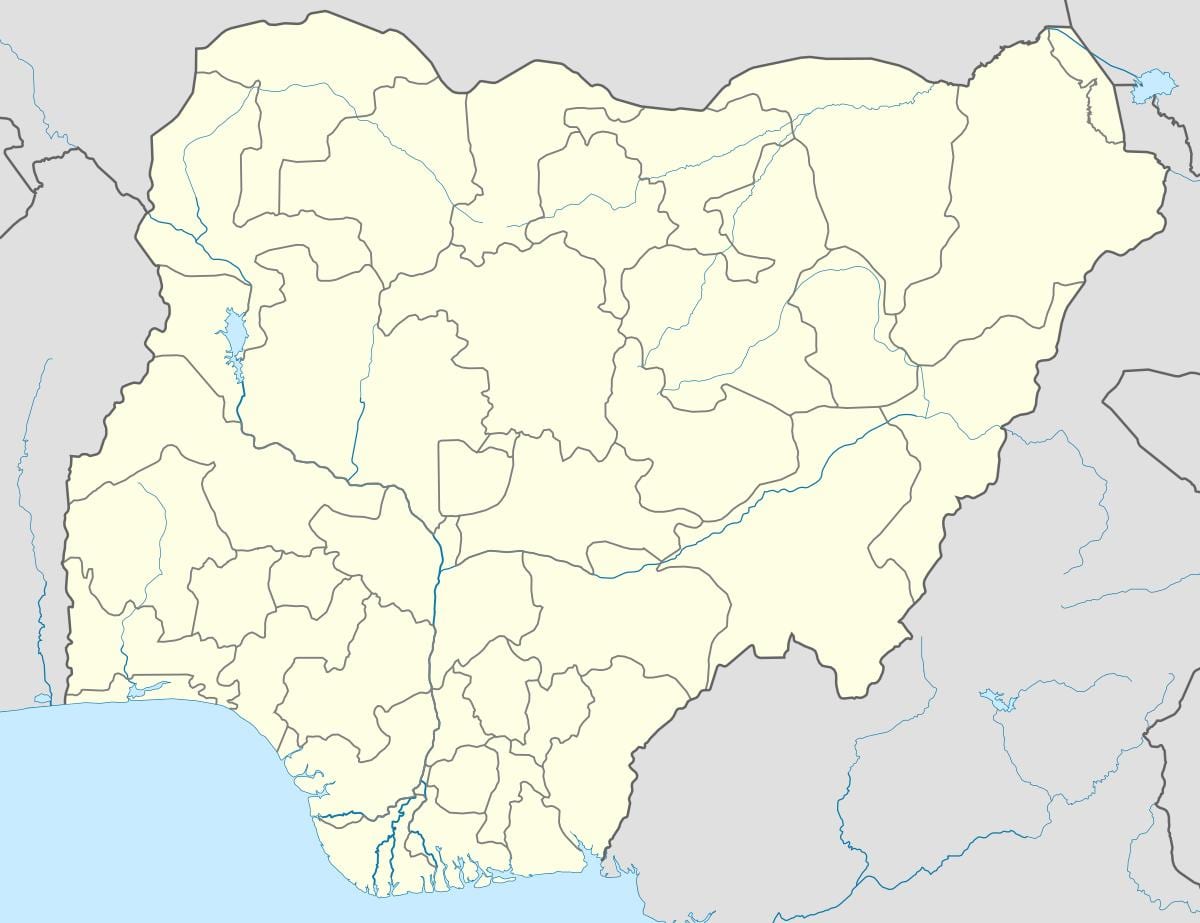 Mapa de desertificación en nigeria