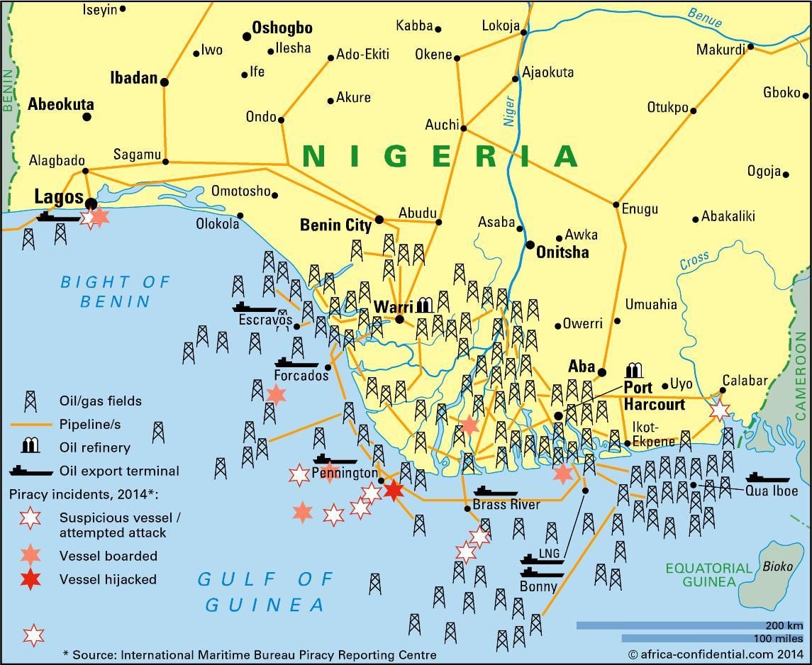 industrial mapa de nigeria