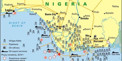 Industrial mapa de nigeria