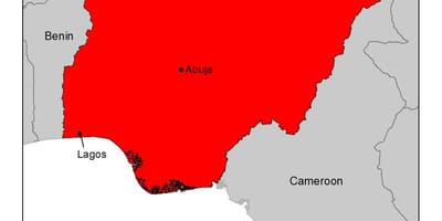 Mapa de nigeria malaria