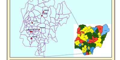 Mapa de nigeria oriental